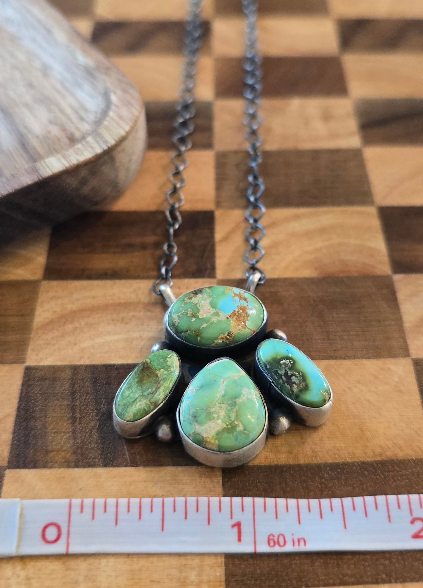 Sonoran Gold Turquoise and Sterling Necklace