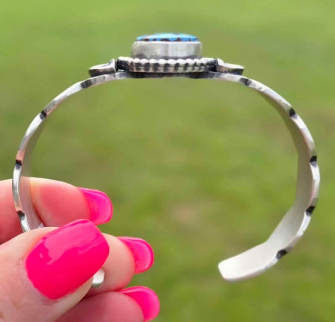 Golden Hills Turquoise and Sterling Cuff *Includes a FREE Gift With Purchase