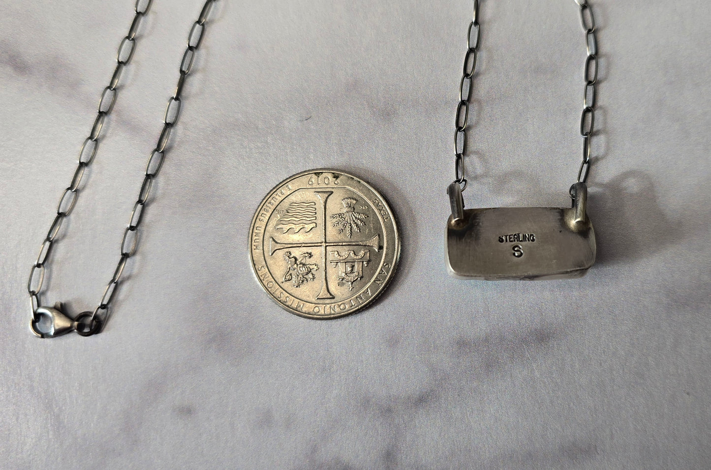 Kingman Turquoise and Sterling Necklace