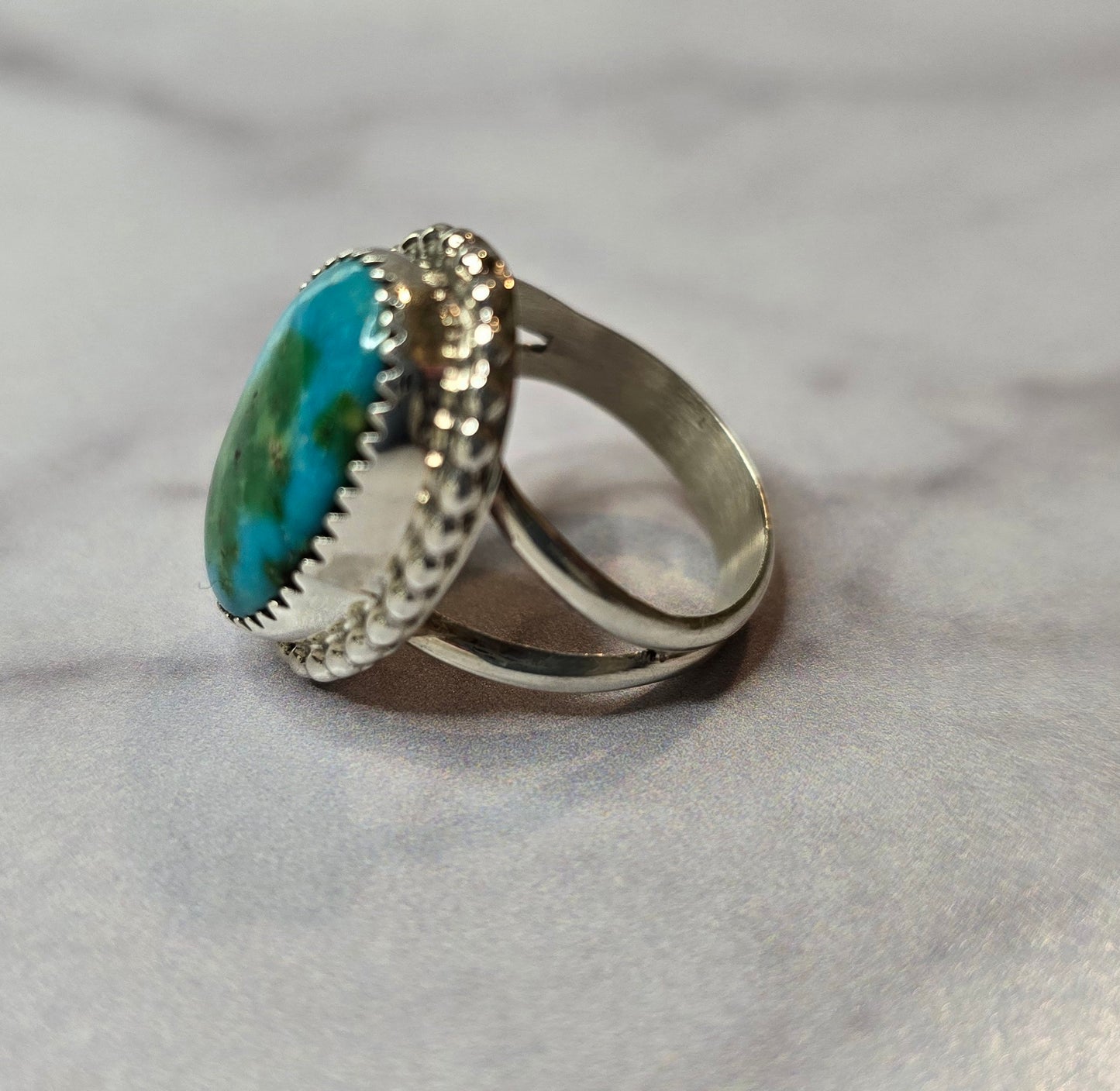 Sonoran Gold and Sterling Ring Size 6.75