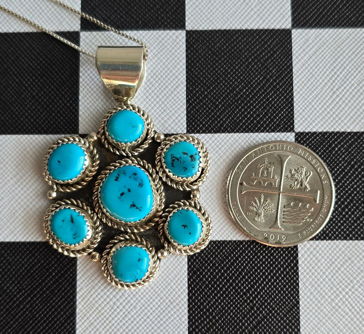 Kingman Turquoise and Sterling Pendant *Includes a FREE Gift With Purchase