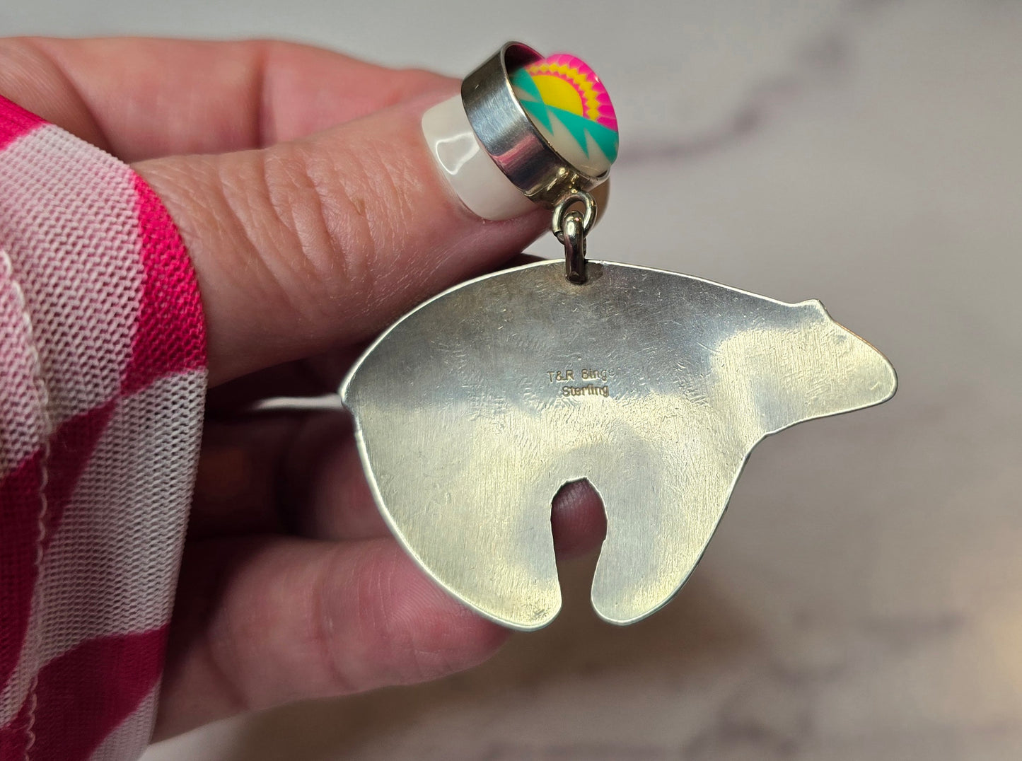 T&R Singer Bear Sterling Pendant *Includes a FREE Gift With Purchase