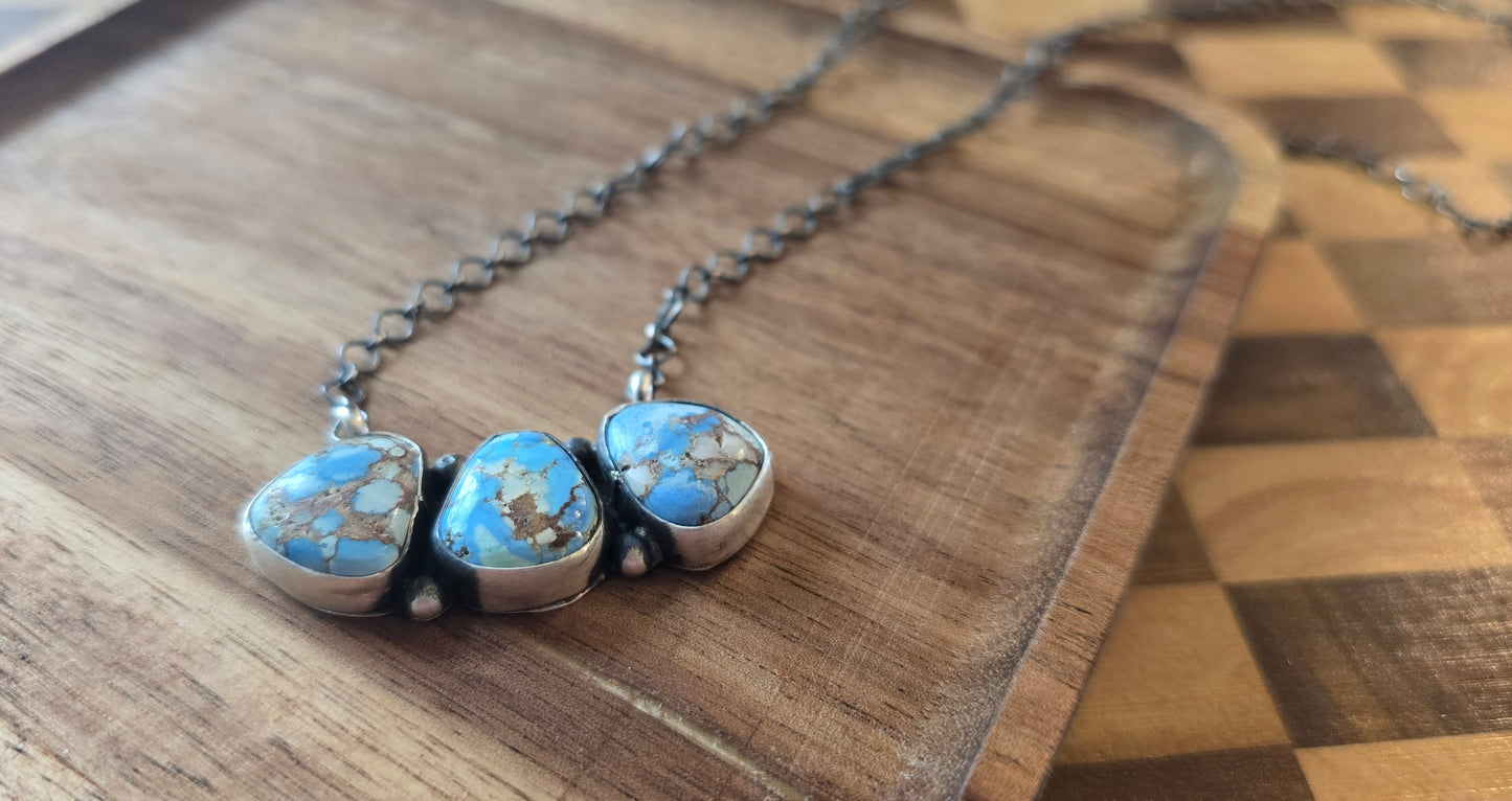 Golden Hills and Sterling Silver Necklace