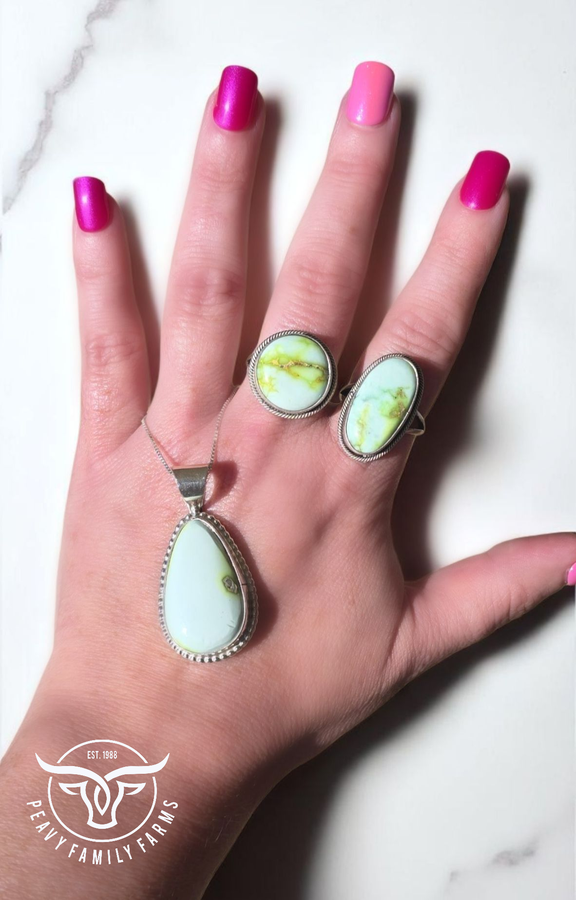 Palomino and Sterling Pendant