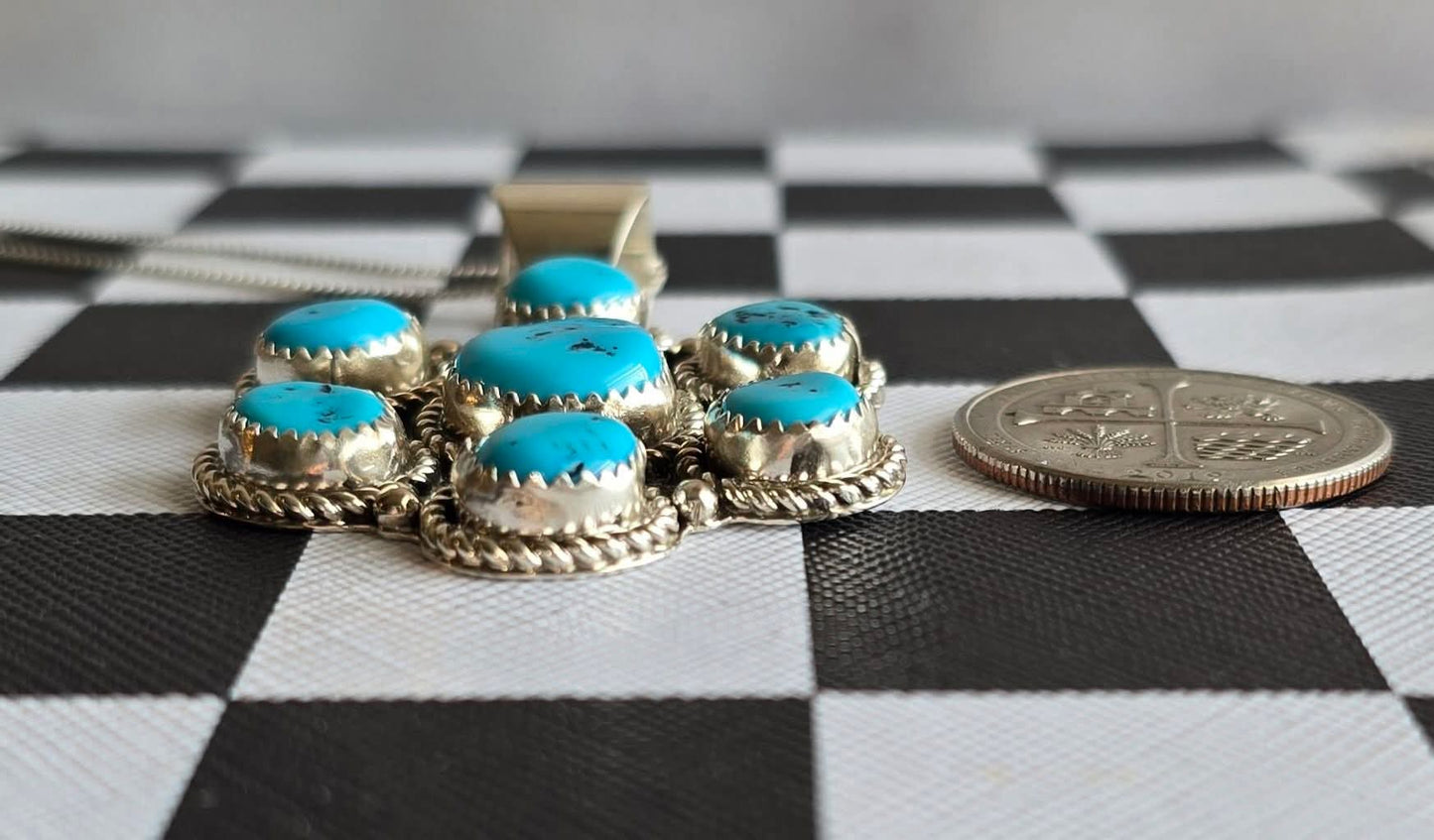 Kingman Turquoise and Sterling Pendant *Includes a FREE Gift With Purchase