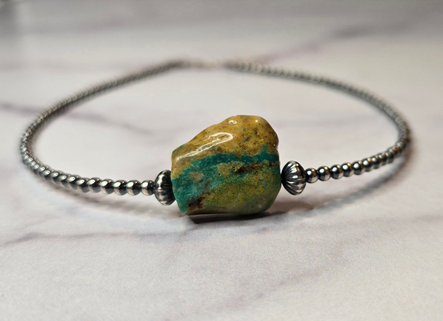 Turquoise and Sterling Choker