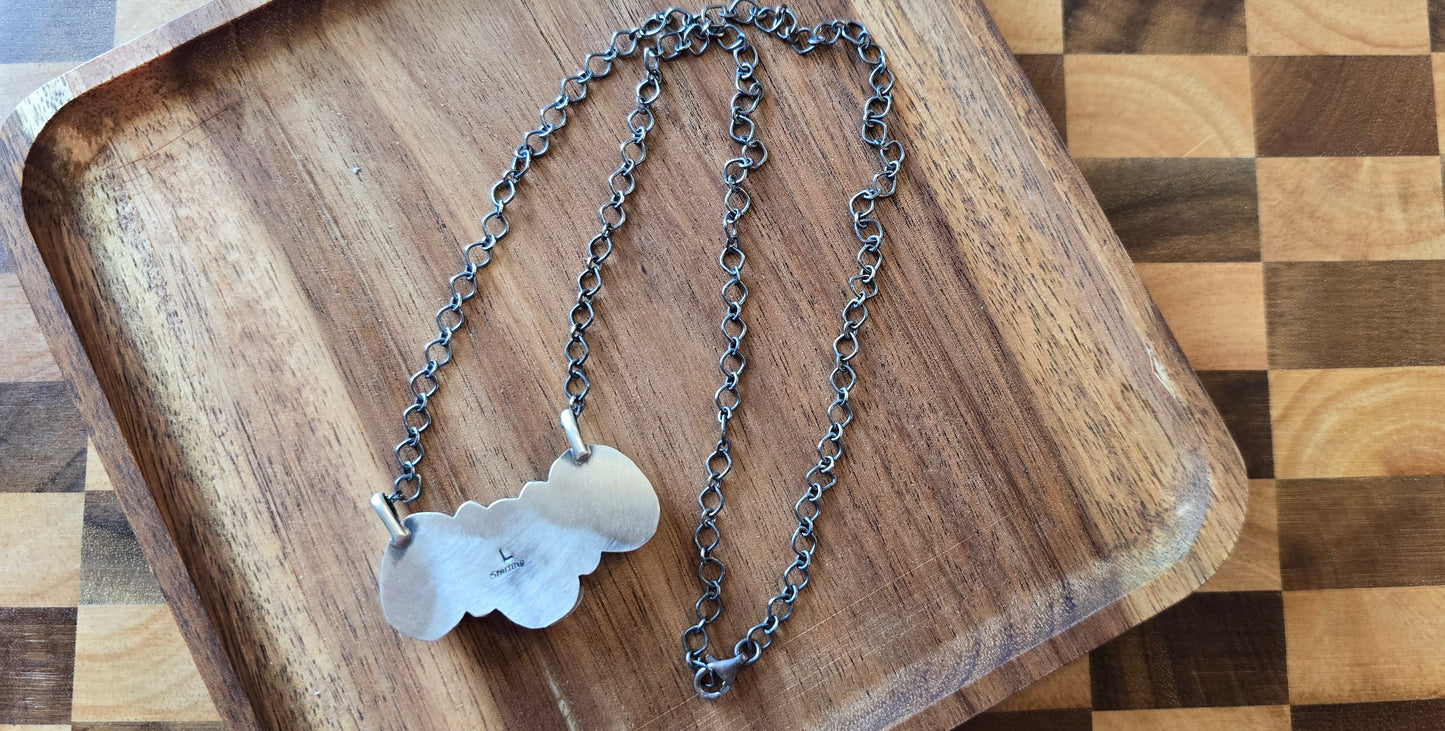 Golden Hills and Sterling Silver Necklace