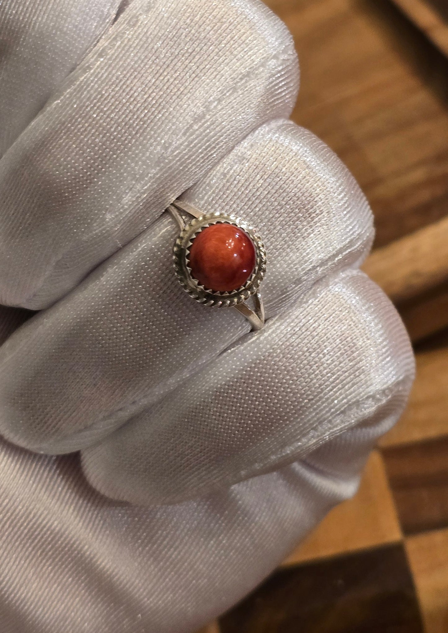 Spiny and Sterling Ring Size 8