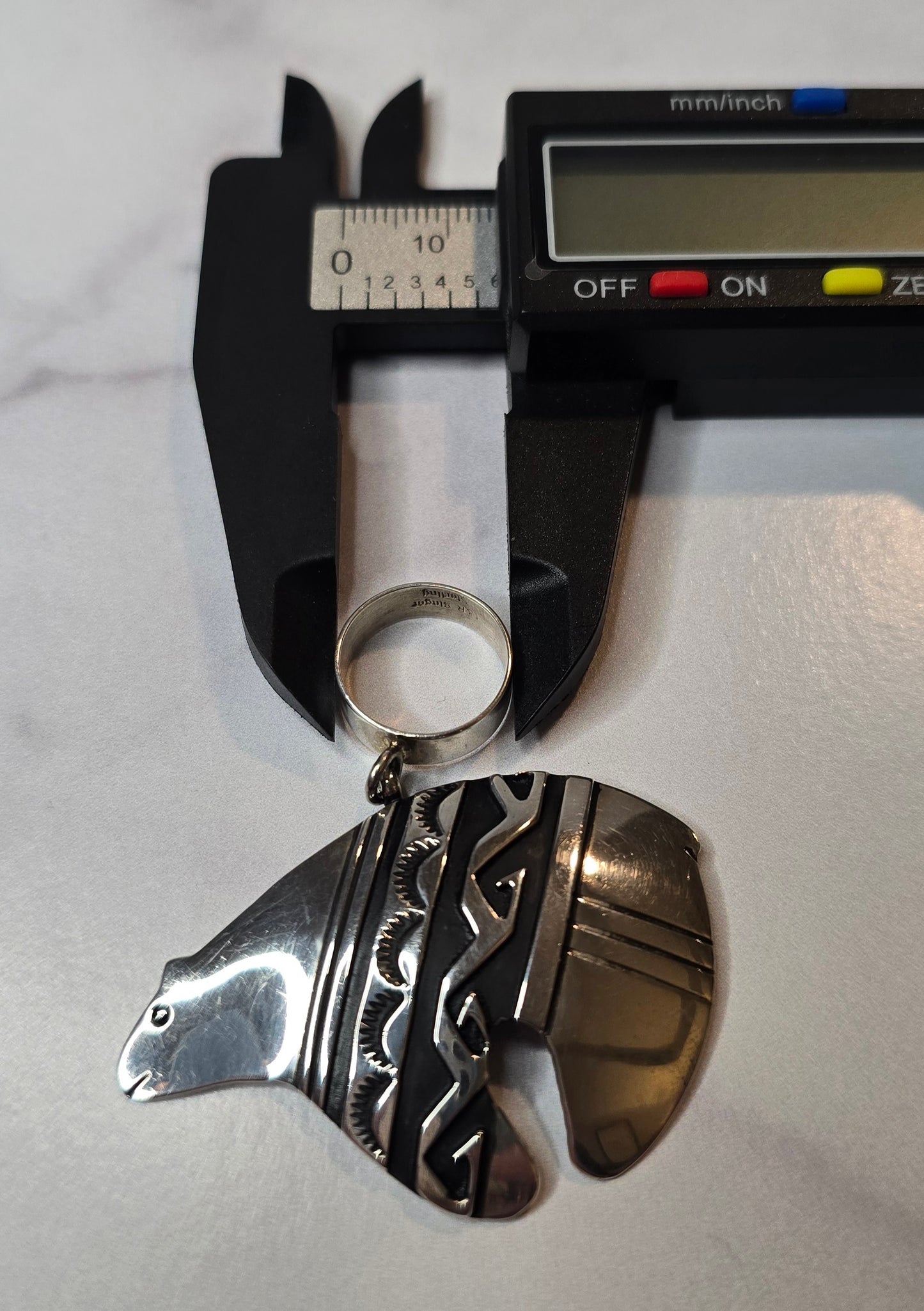 T&R Singer Bear Sterling Pendant