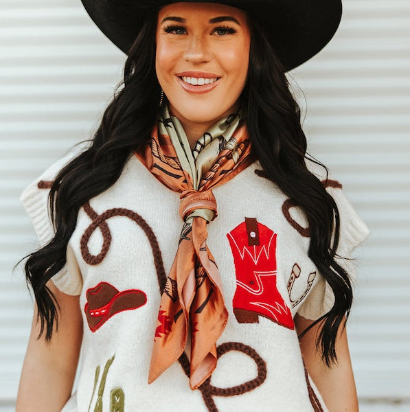 Cattle Brand Rust Wild Rag