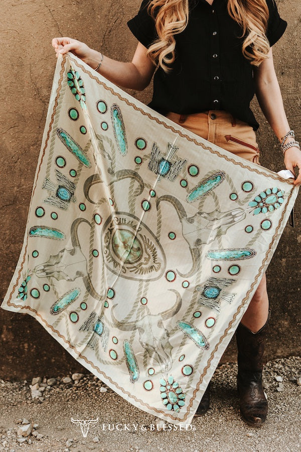 Turquoise Stone Wild Rag