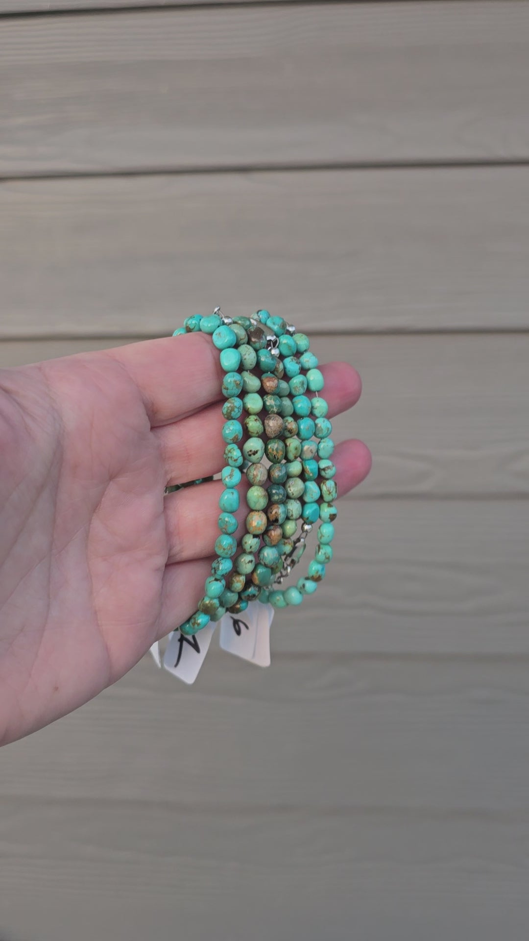 Turquoise & Sterling Bracelet 7.5 inches