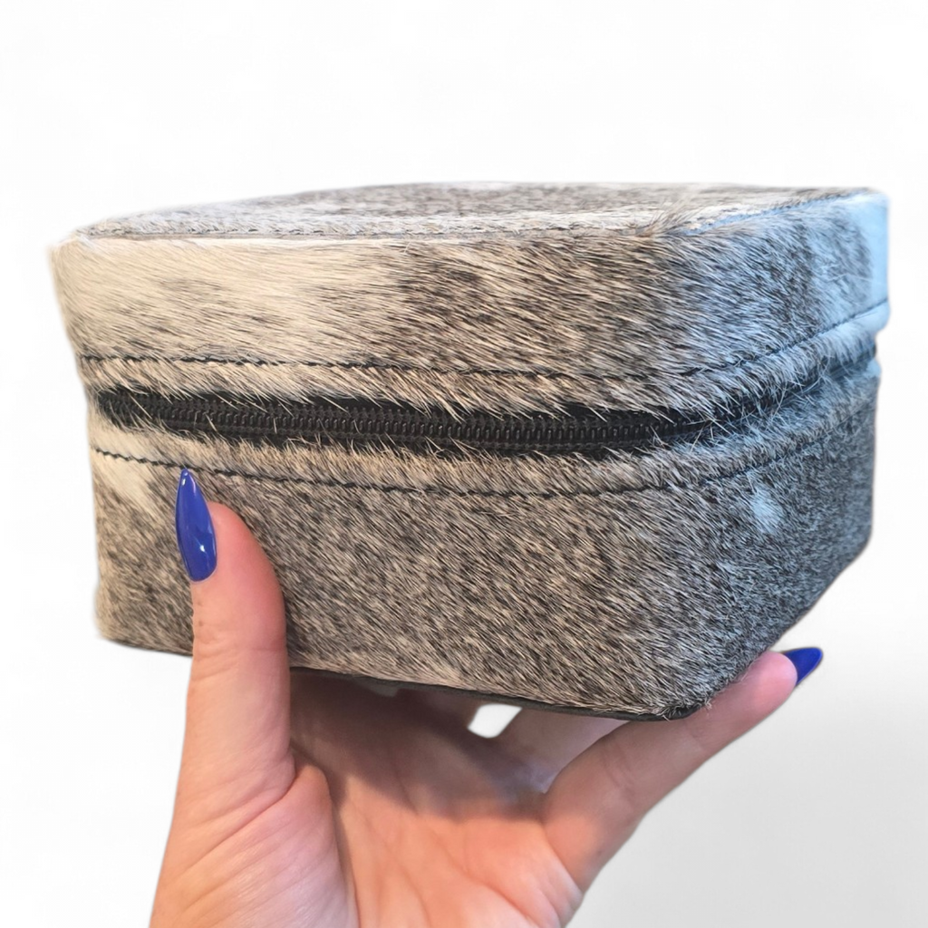 Leather & Hide Small Jewelry Box