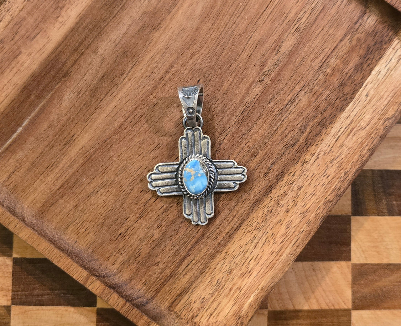 Kevin Billah Golden Hills & Sterling Zia Pendant