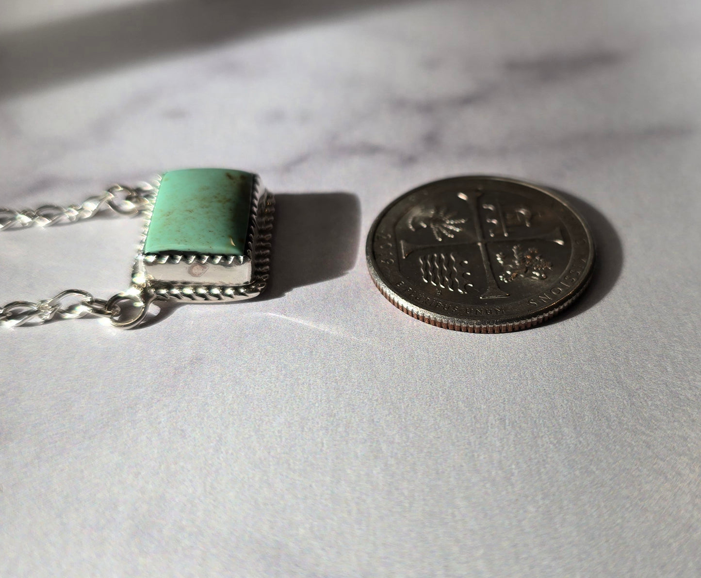 Kingman Turquoise and Sterling Necklace