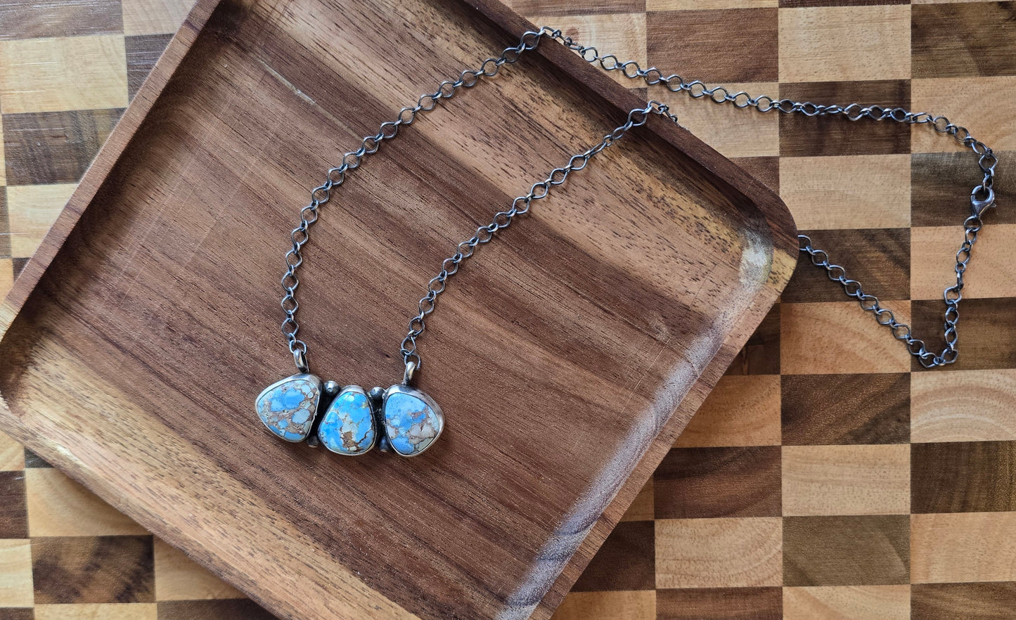 Golden Hills and Sterling Silver Necklace