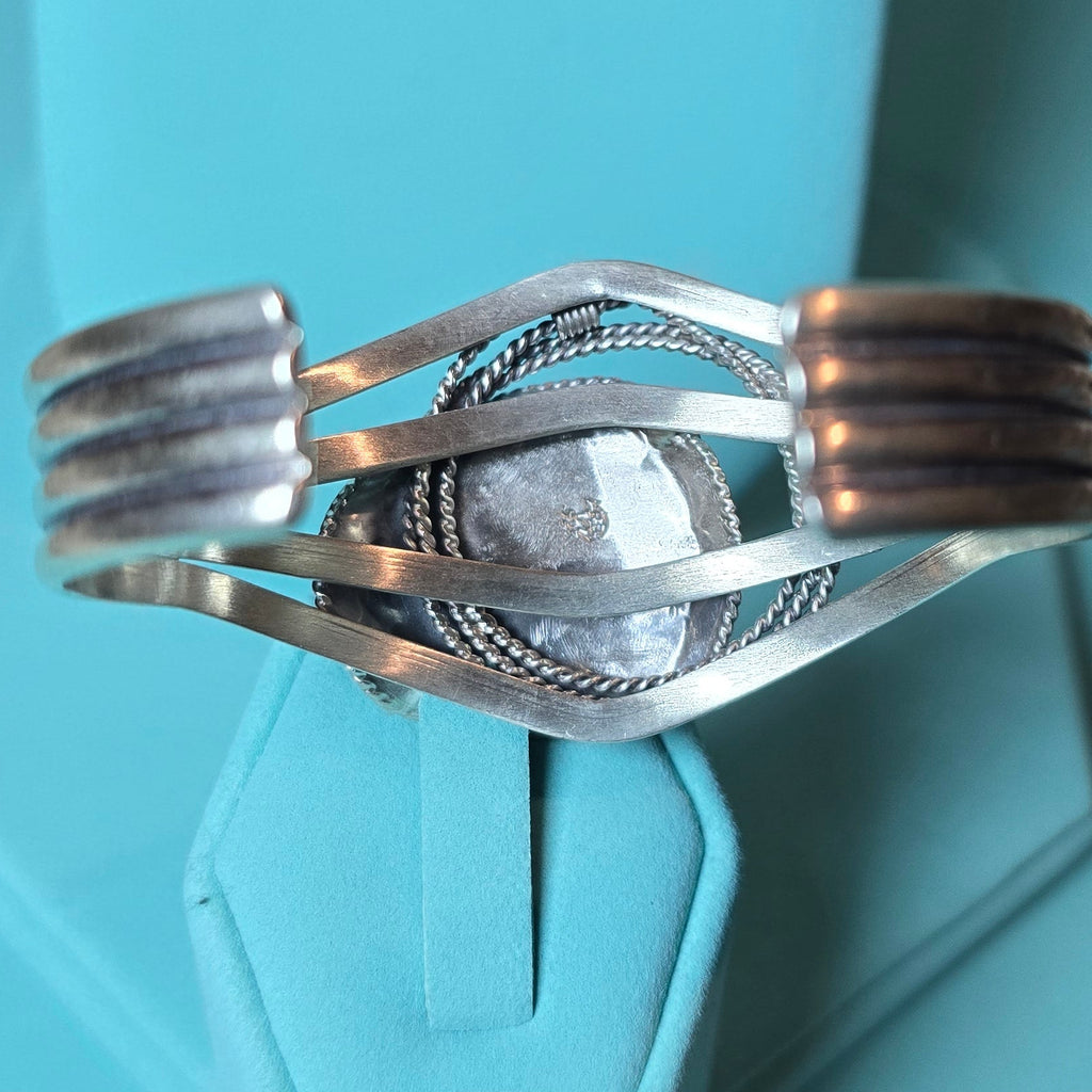 Bobby Platero Sterling & Turquoise Cowboy Hat Cuff