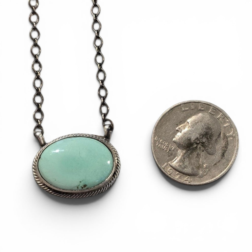 Arthur Bruggeman Royston Turquoise & Sterling Necklace