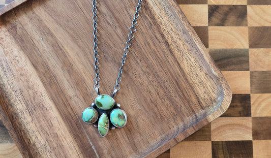 Sonoran Gold Turquoise and Sterling Necklace