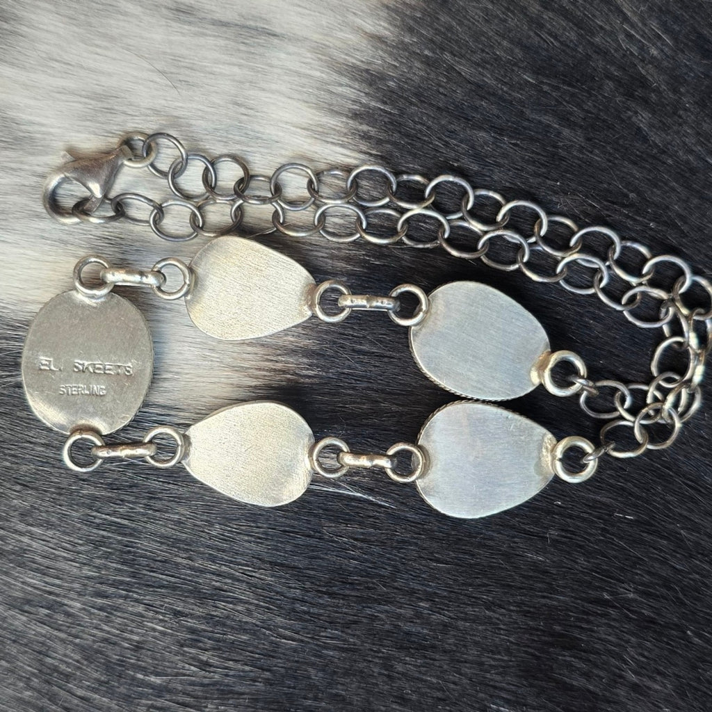 Native Made Sonoran Gold & Sterling Choker 15 inches