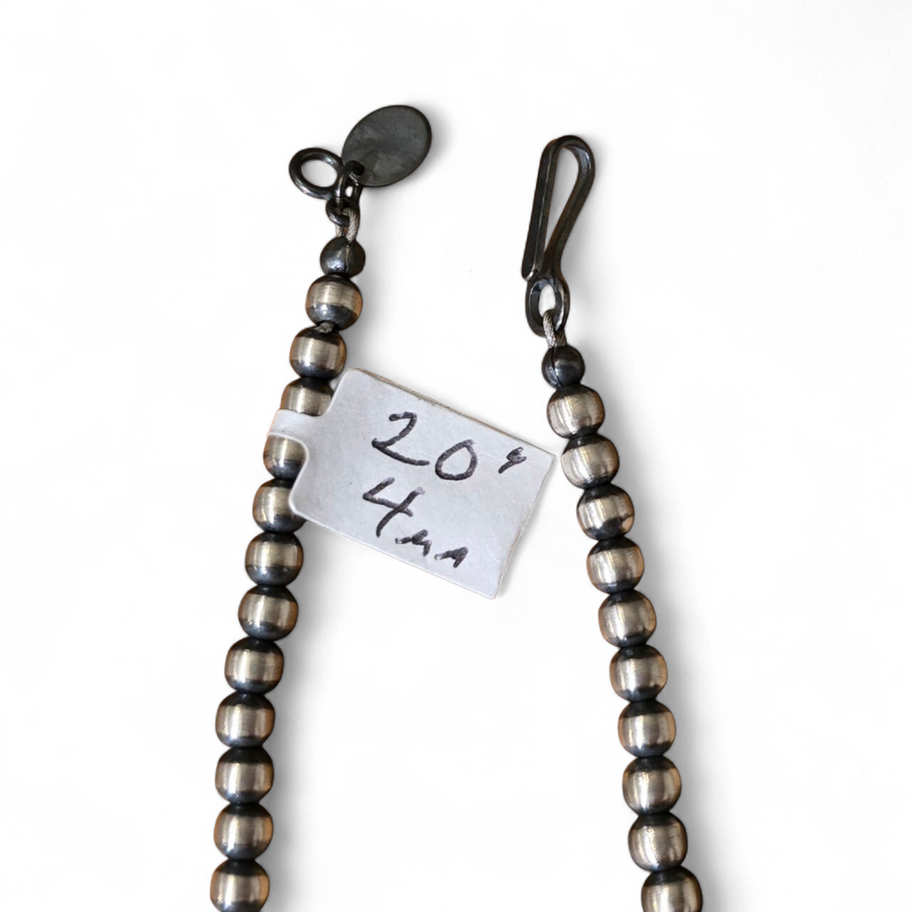 4mm Sterling Pearl Necklace (Various Lengths)