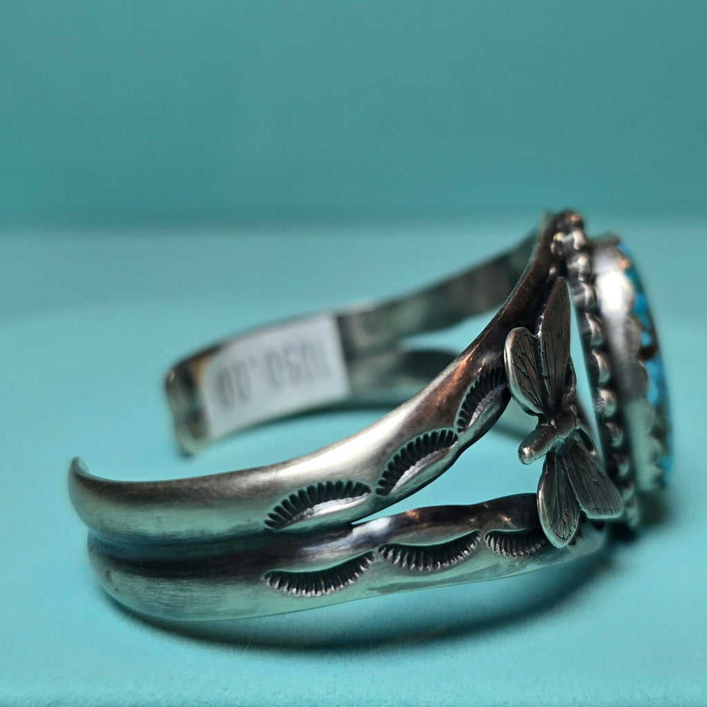 Darrin Livingston Waterweb Kingman Turquoise Butterfly Cuff