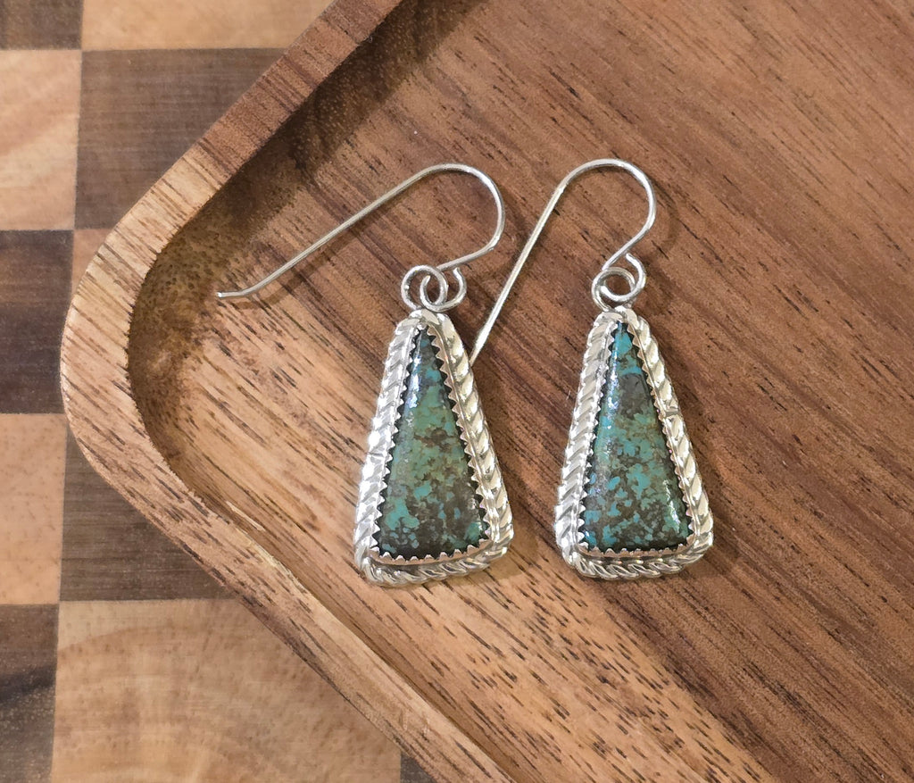 Kingman Turquoise & Sterling Earrings