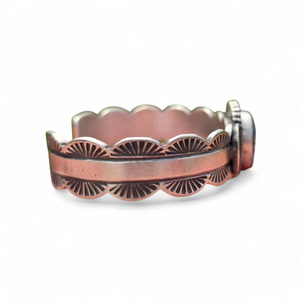 Mark Yazzie Golden Hills Turquoise & Sterling Cuff (wholesale cost)