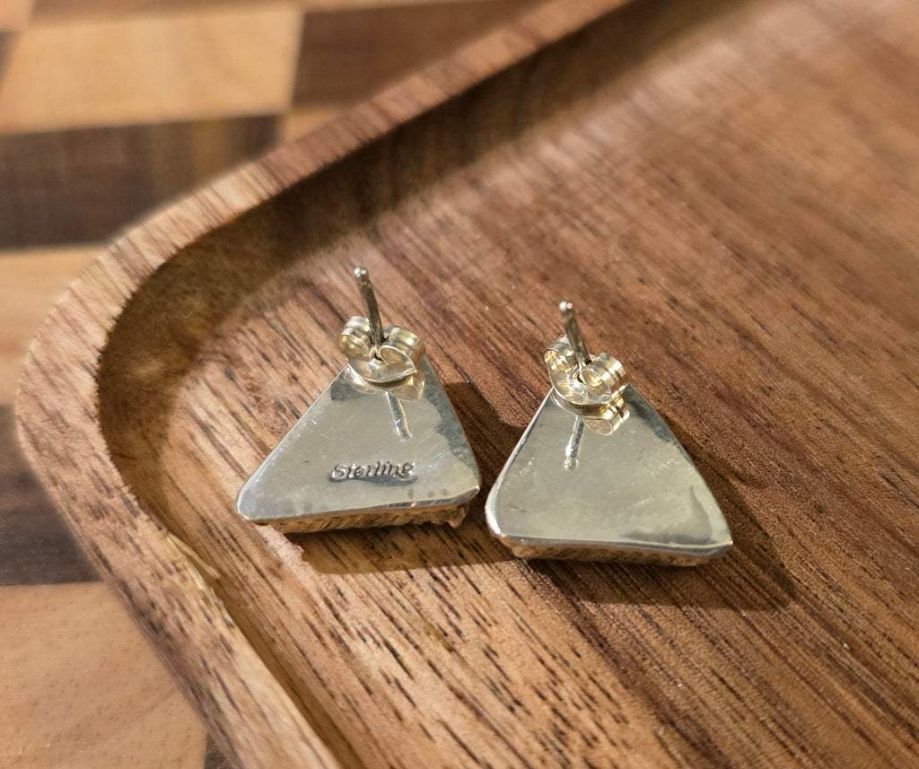 Malachite & Sterling Earrings