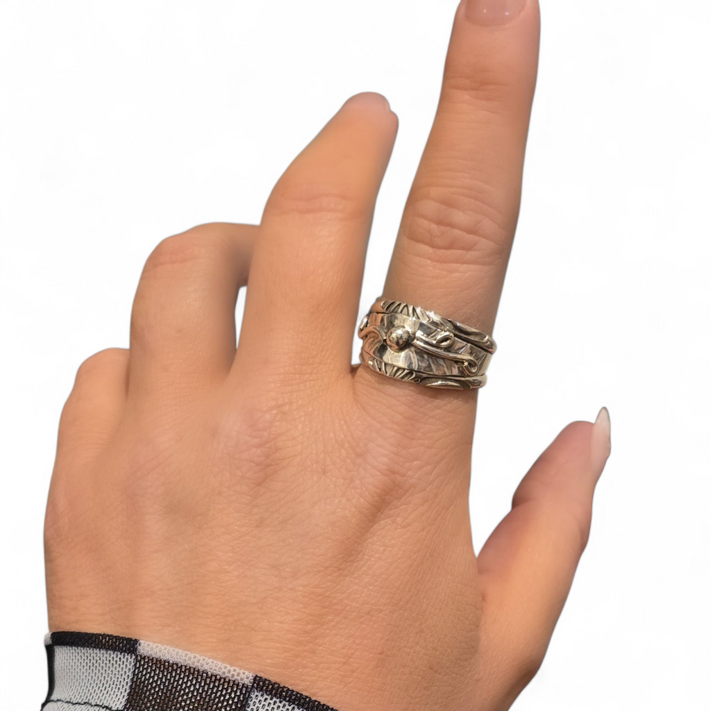 Herbert Tsosie Sterling Ring Size 10