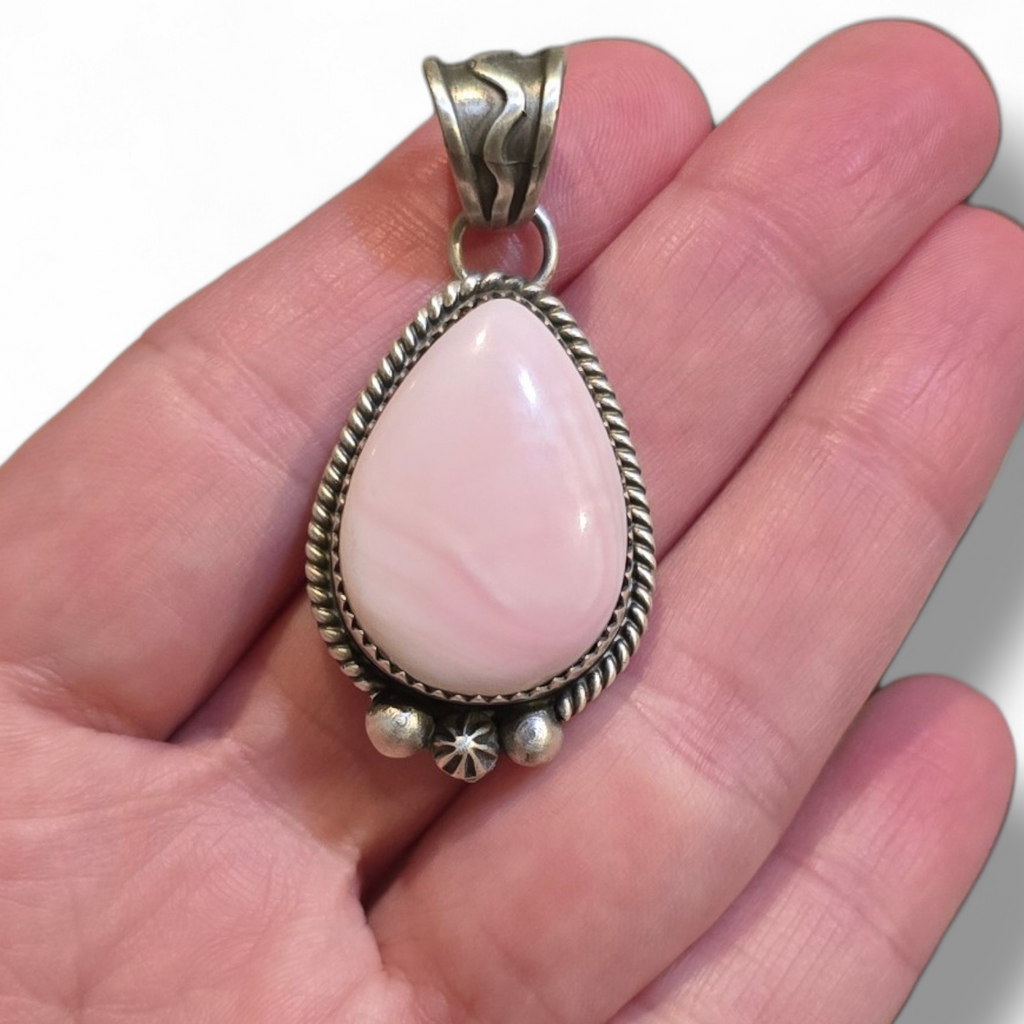 Jimson Belin Pink Conch & Sterling Pendant