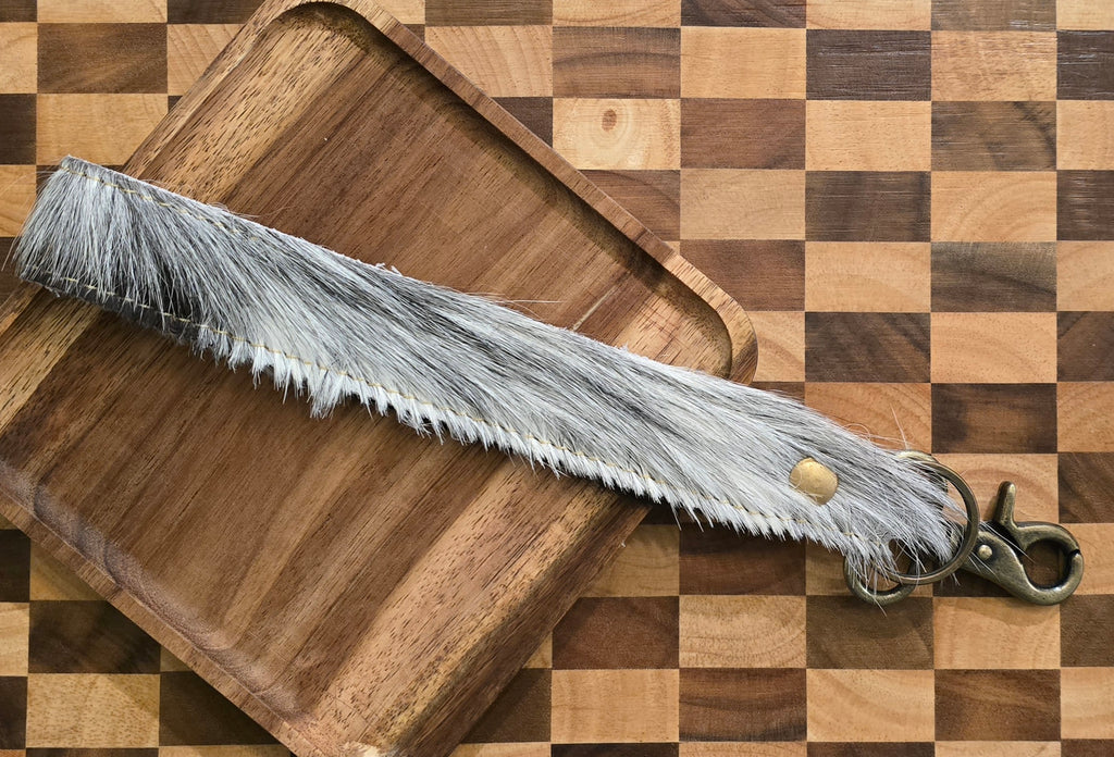 (Clearance) Myra Hair-on Hide Reversible Key Fob