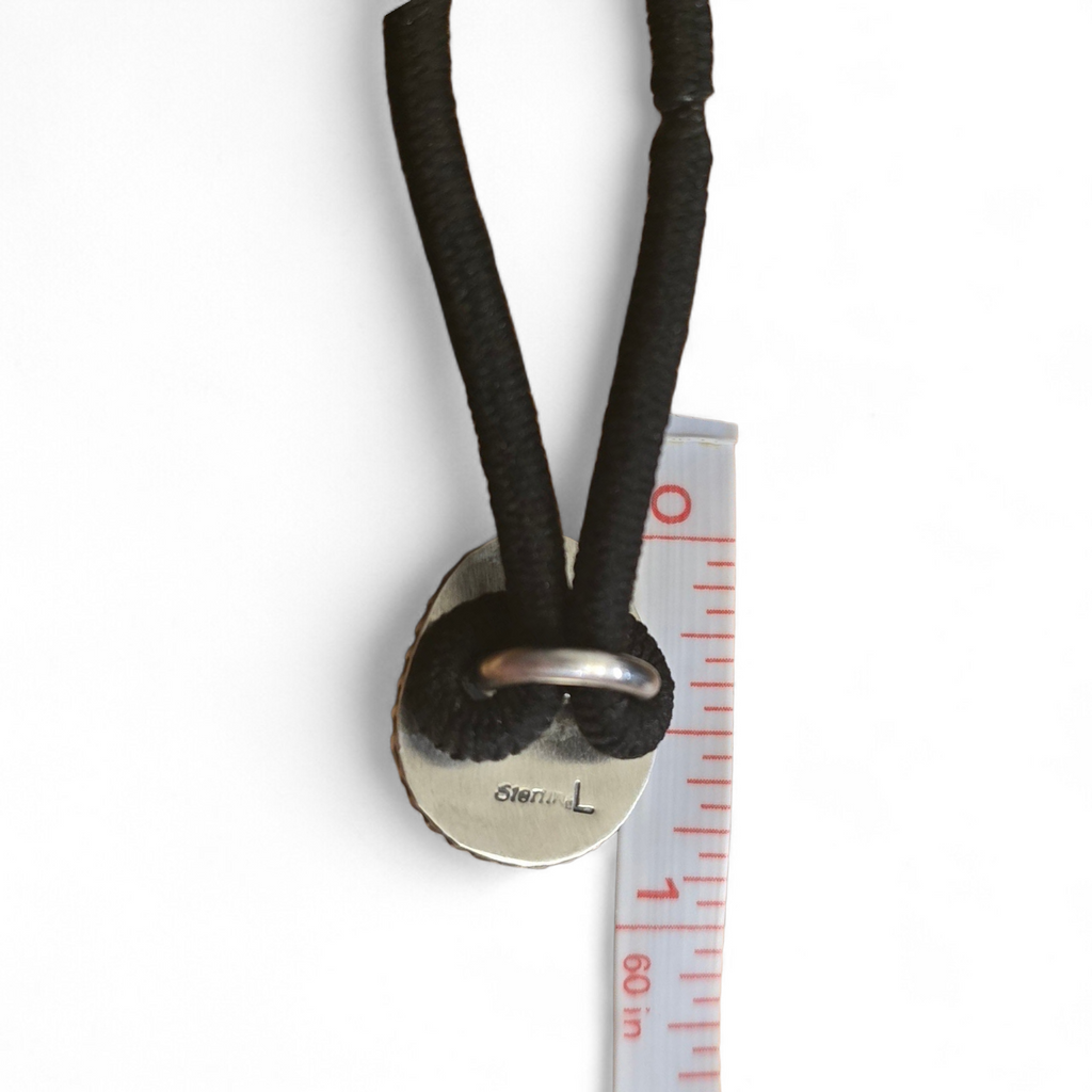 Kingman Turquoise & Sterling Hair Tie