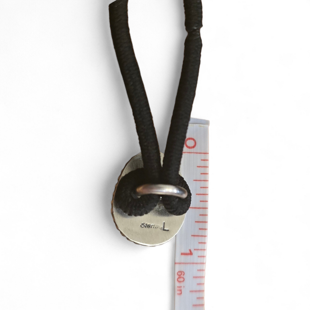 Kingman Turquoise & Sterling Hair Tie