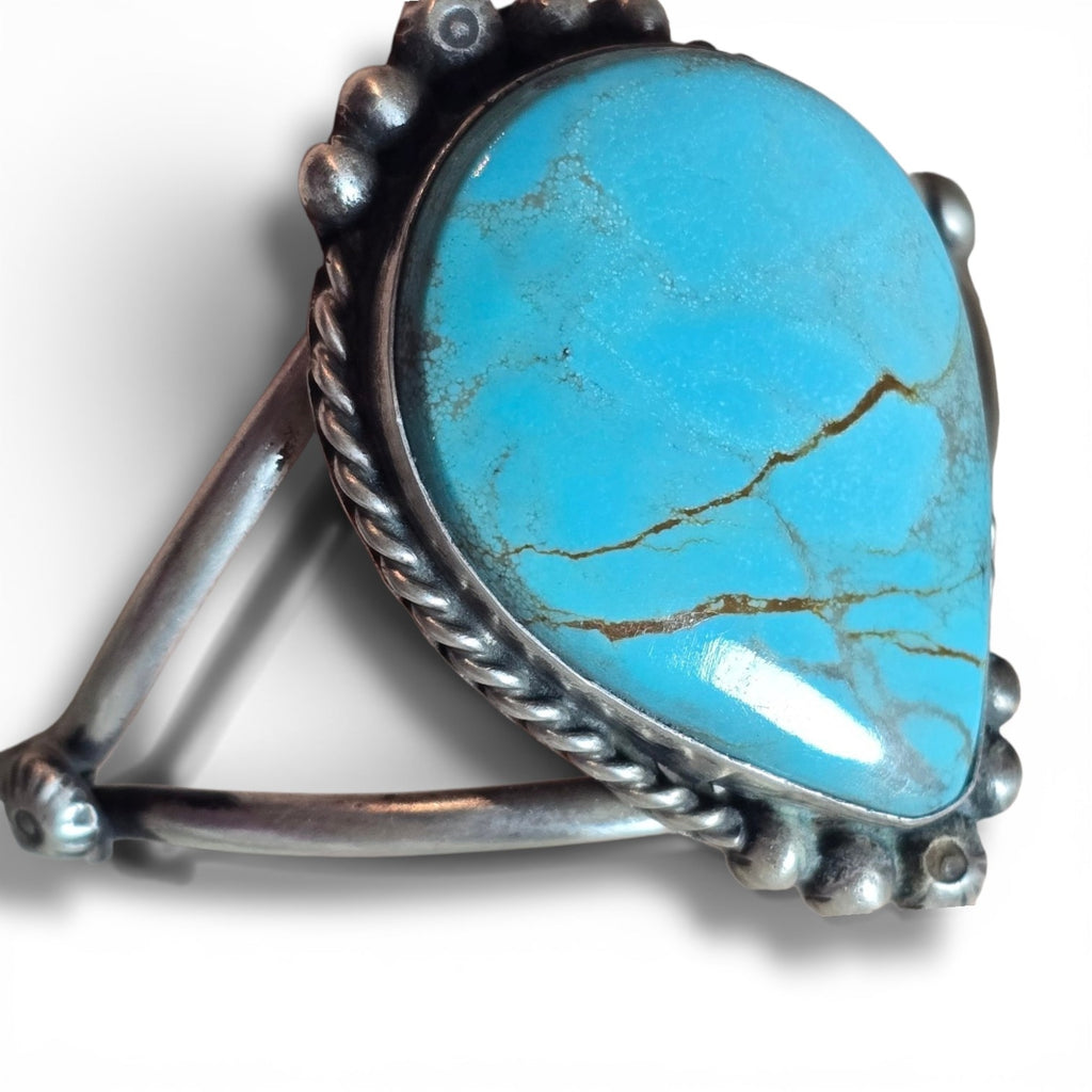 Native Made Kingman Turquoise Cuff