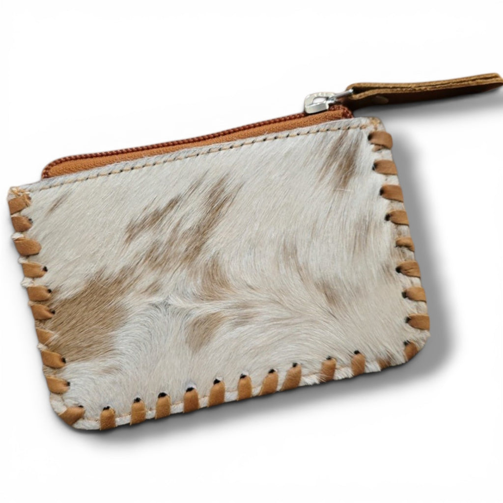 Tooled Leather & Hide Coin Purse