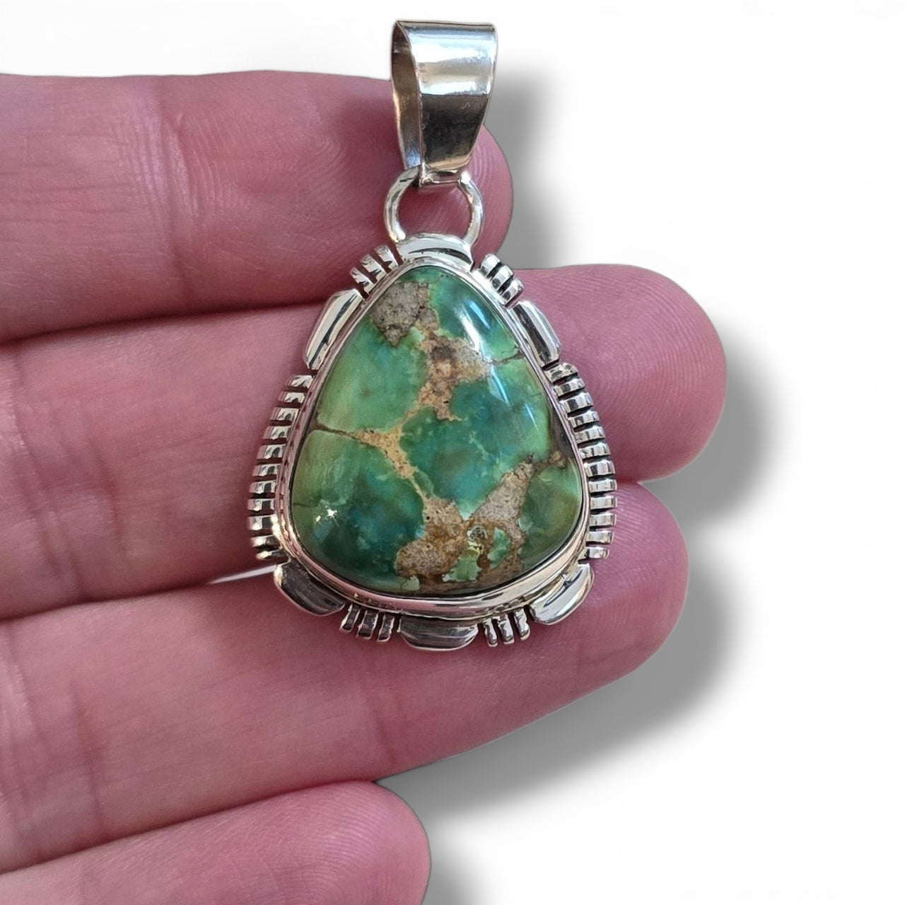 Native Made Sonoran Gold & Sterling Pendant