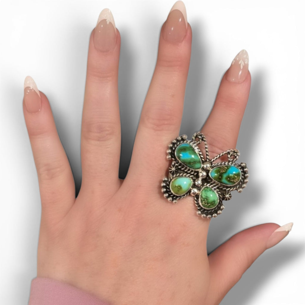 Sonoran & Sterling Butterfly Ring Size 9.5
