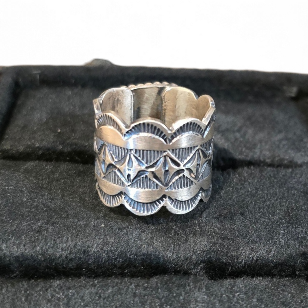 Tillie Jon Golden Hills & Sterling Wide Band Size 8 (fits like a 7)