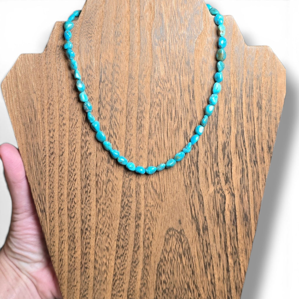 Kingman Turquoise & Sterling 16.25 inches