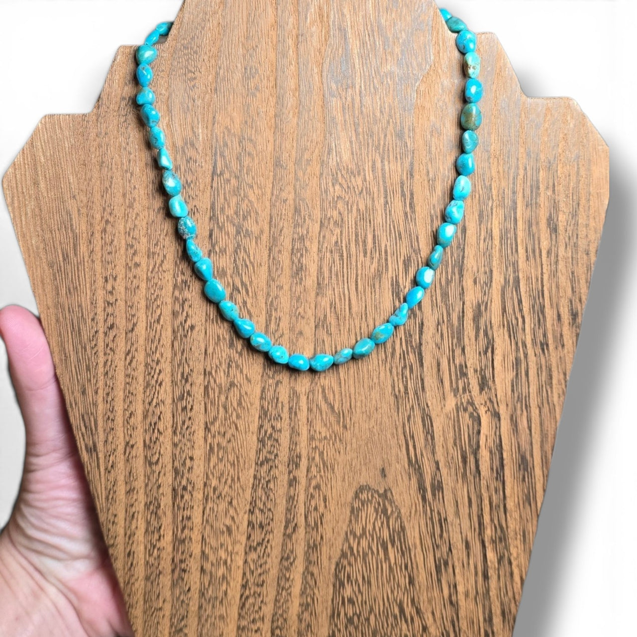 Kingman Turquoise & Sterling 16.25 inches