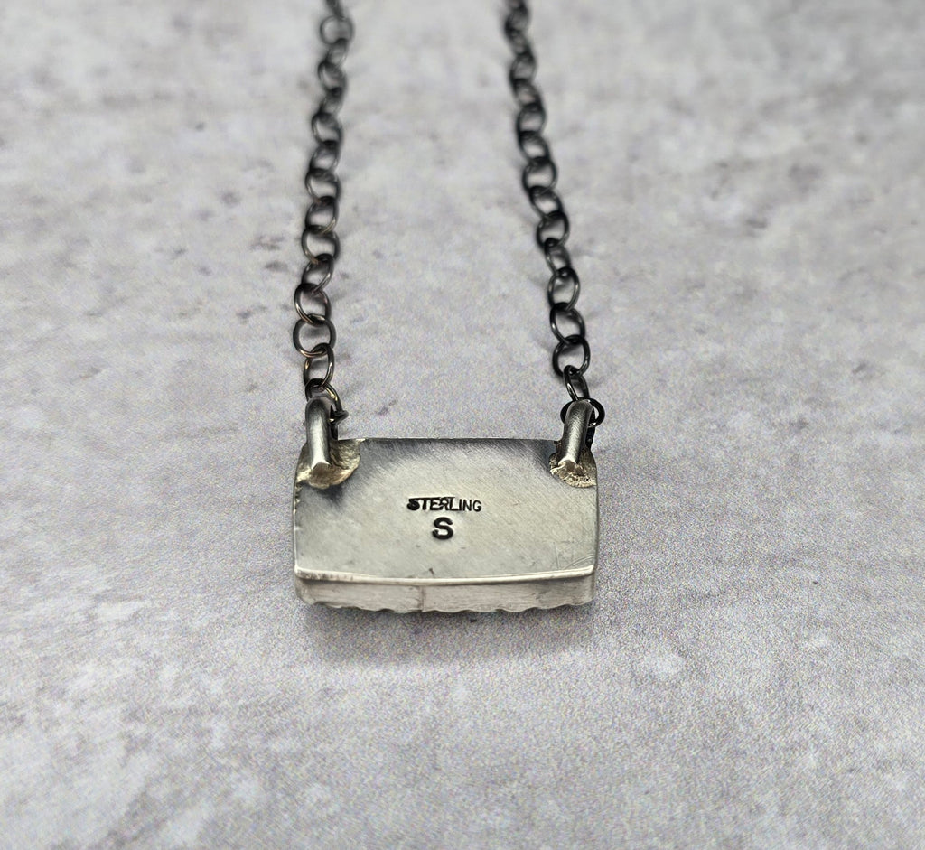 Mine #8 Turquoise and Sterling Necklace