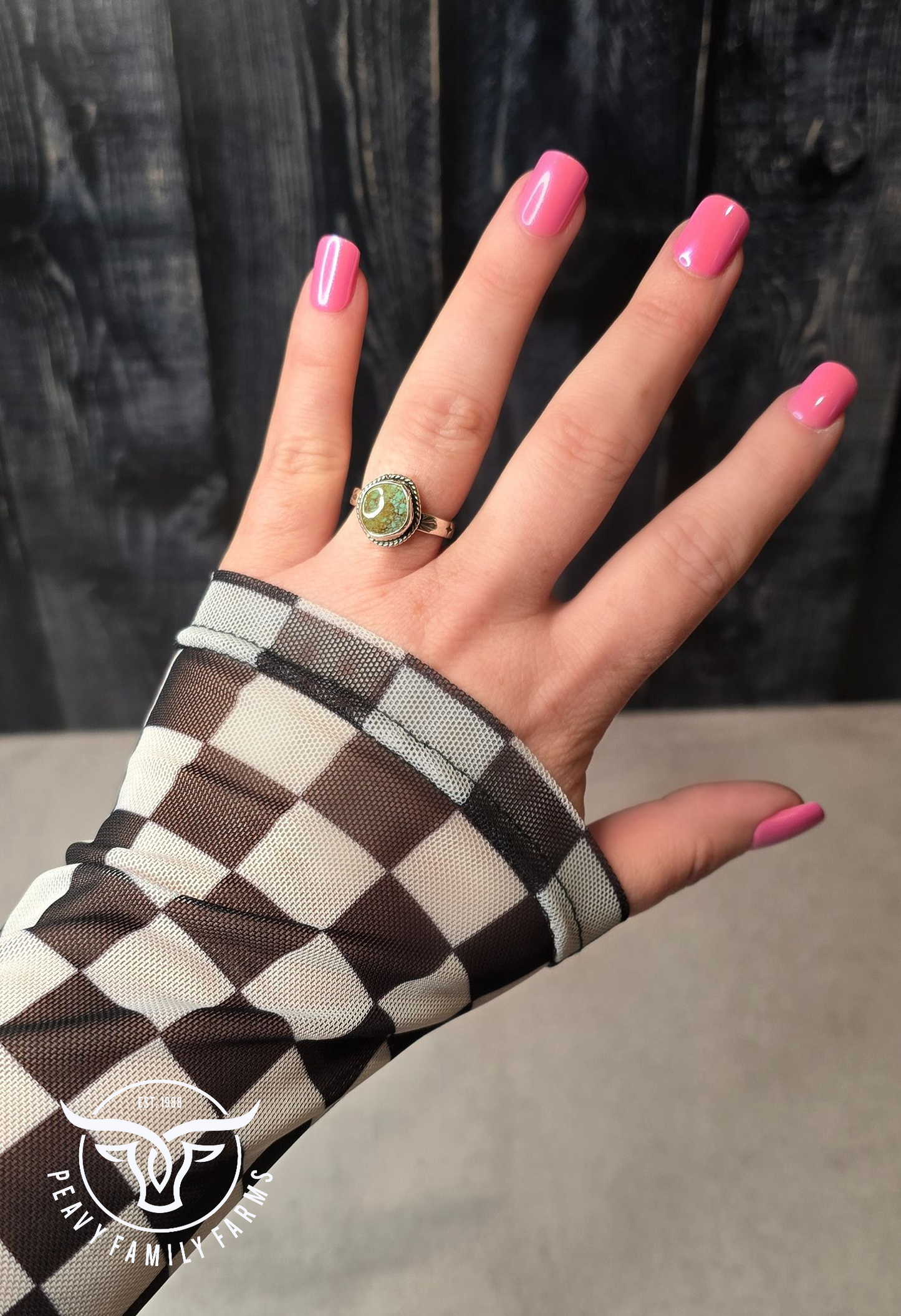Turquoise and Sterling Ring Size 7