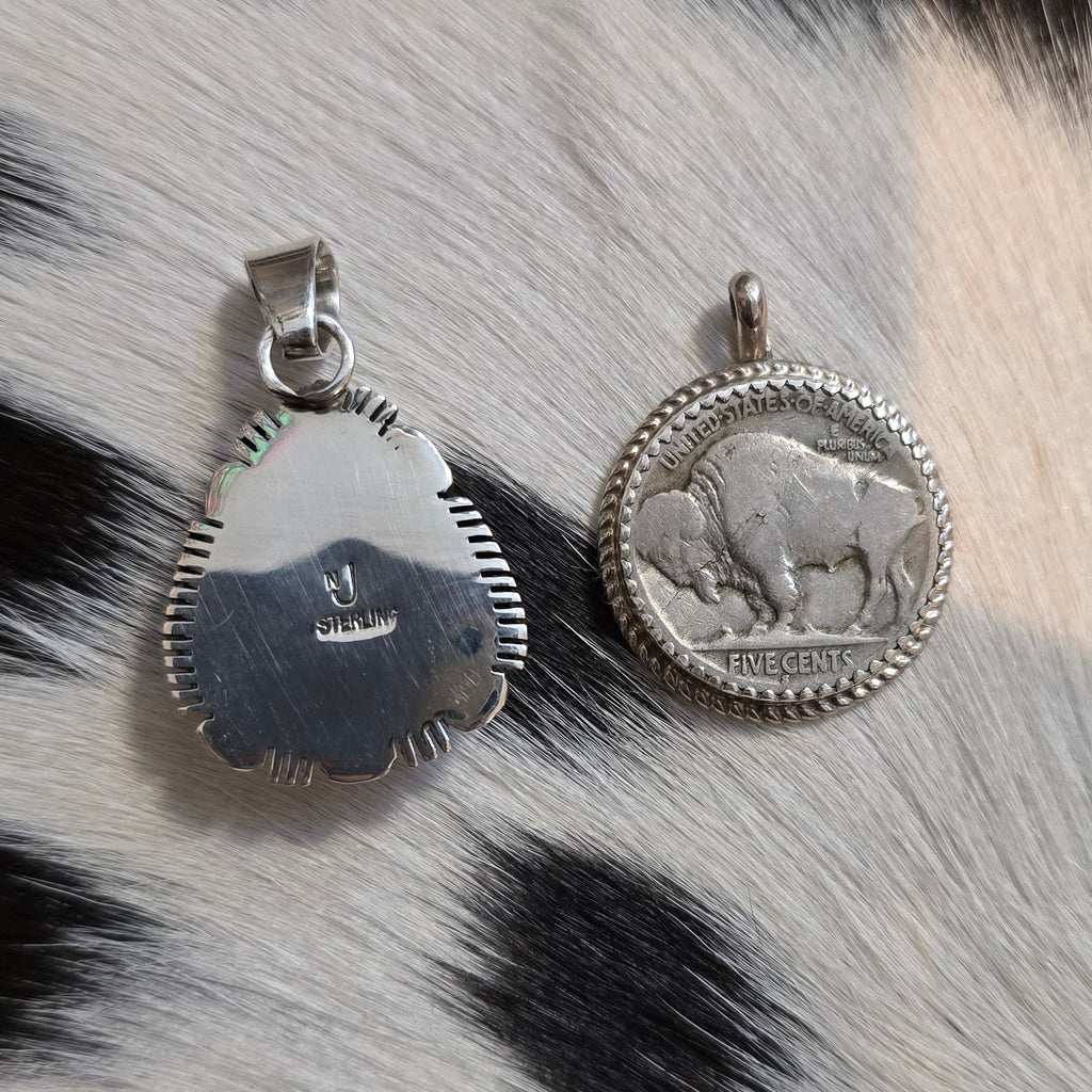 Norvin Johnson Sonoran Gold & Sterling Pendant