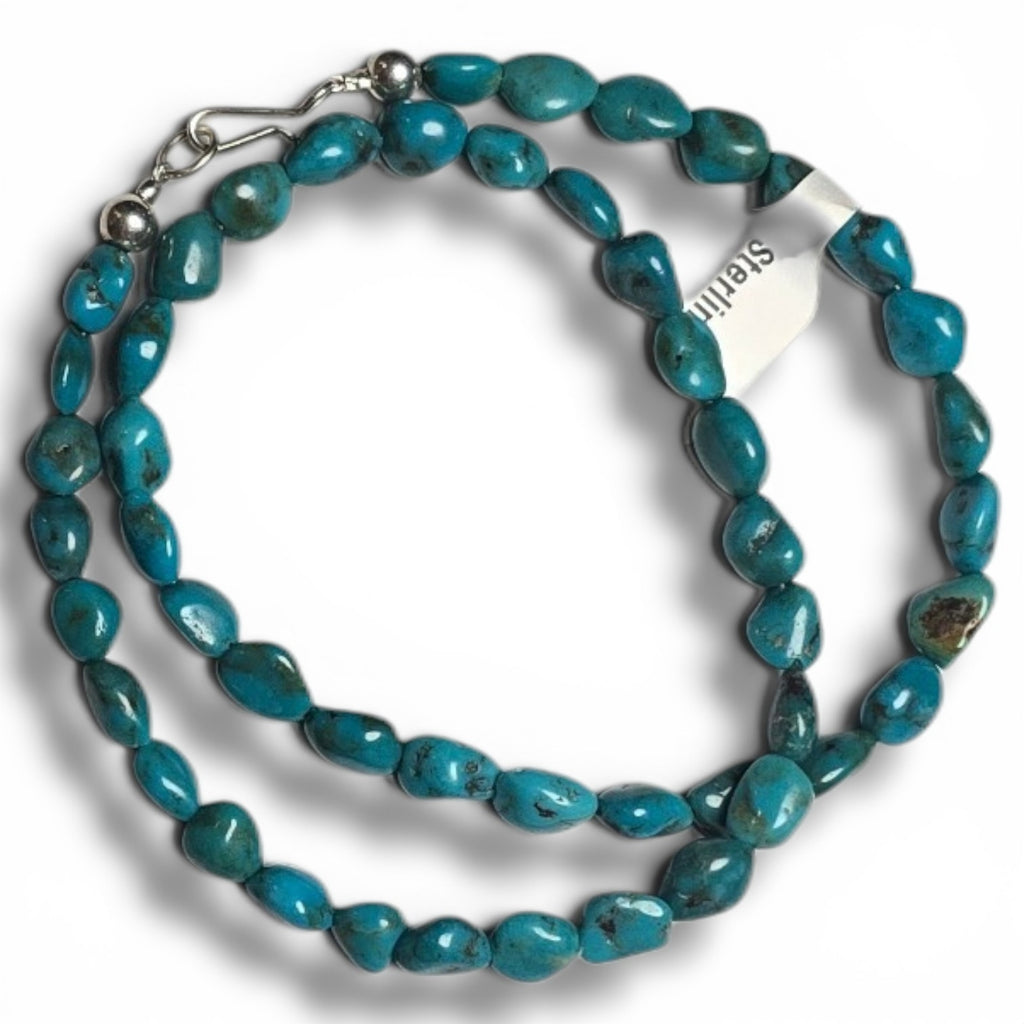 Kingman Turquoise & Sterling 16.25 inches