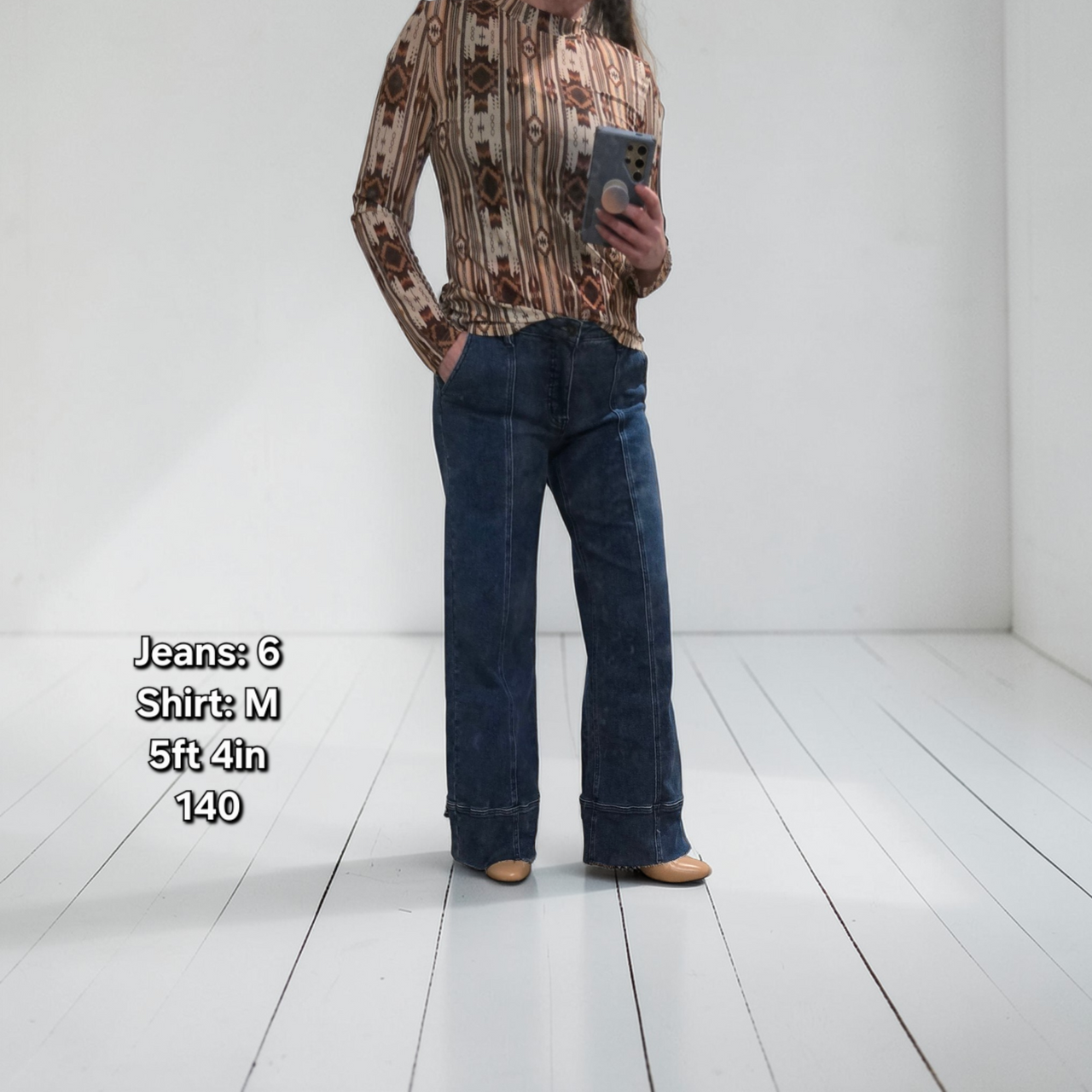 Stretch Wide Leg Frayed Hem Jeans (31.5 in Inseam)