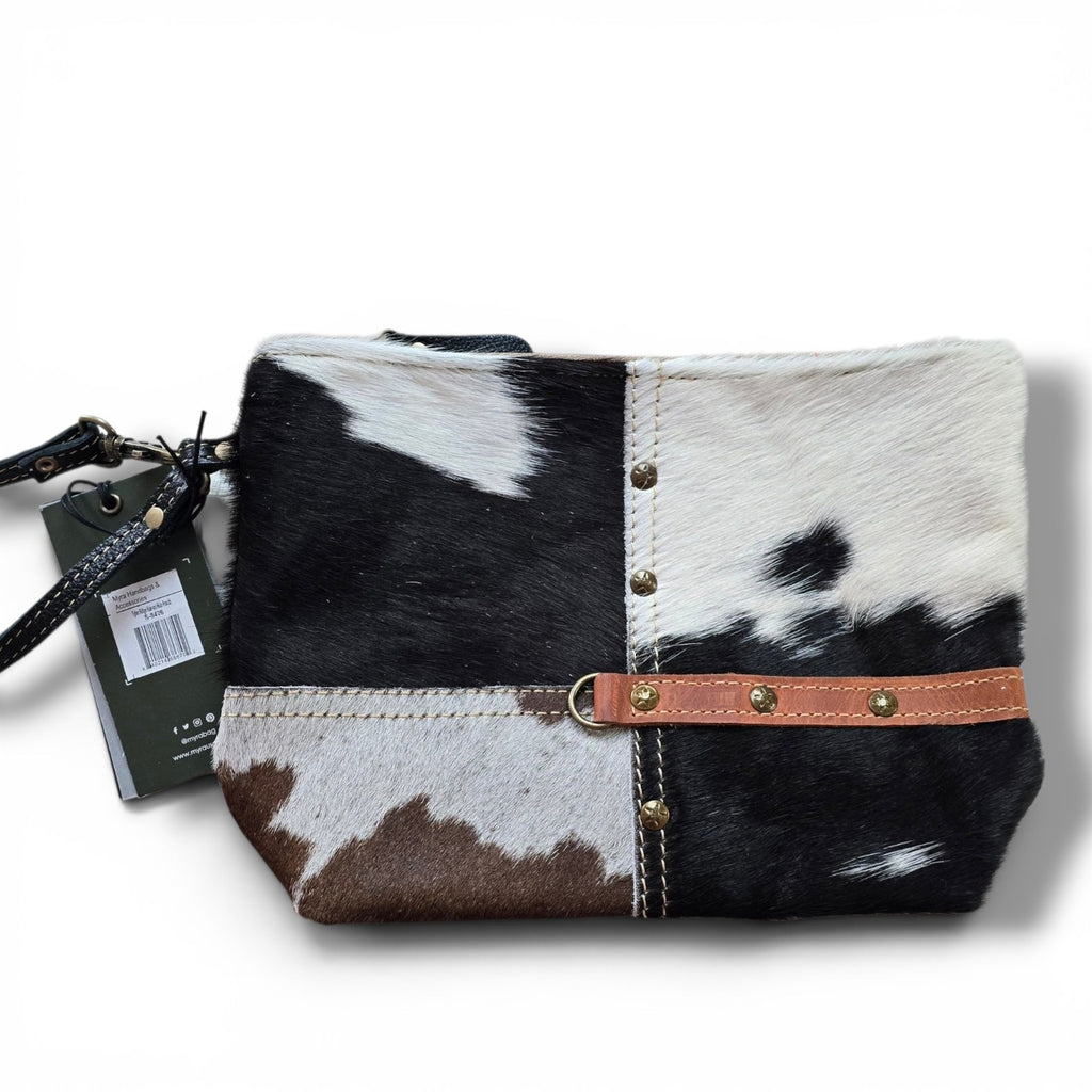 Leather & Hide Patchwork Clutch