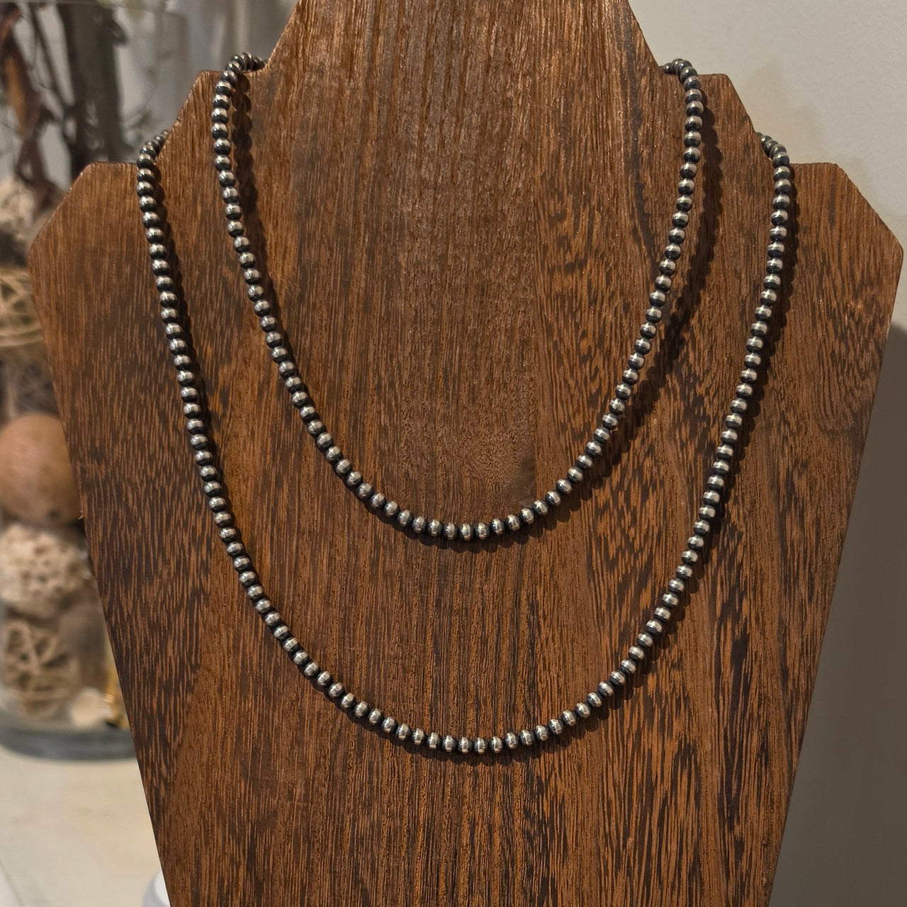 4mm Sterling Pearls 36 inches