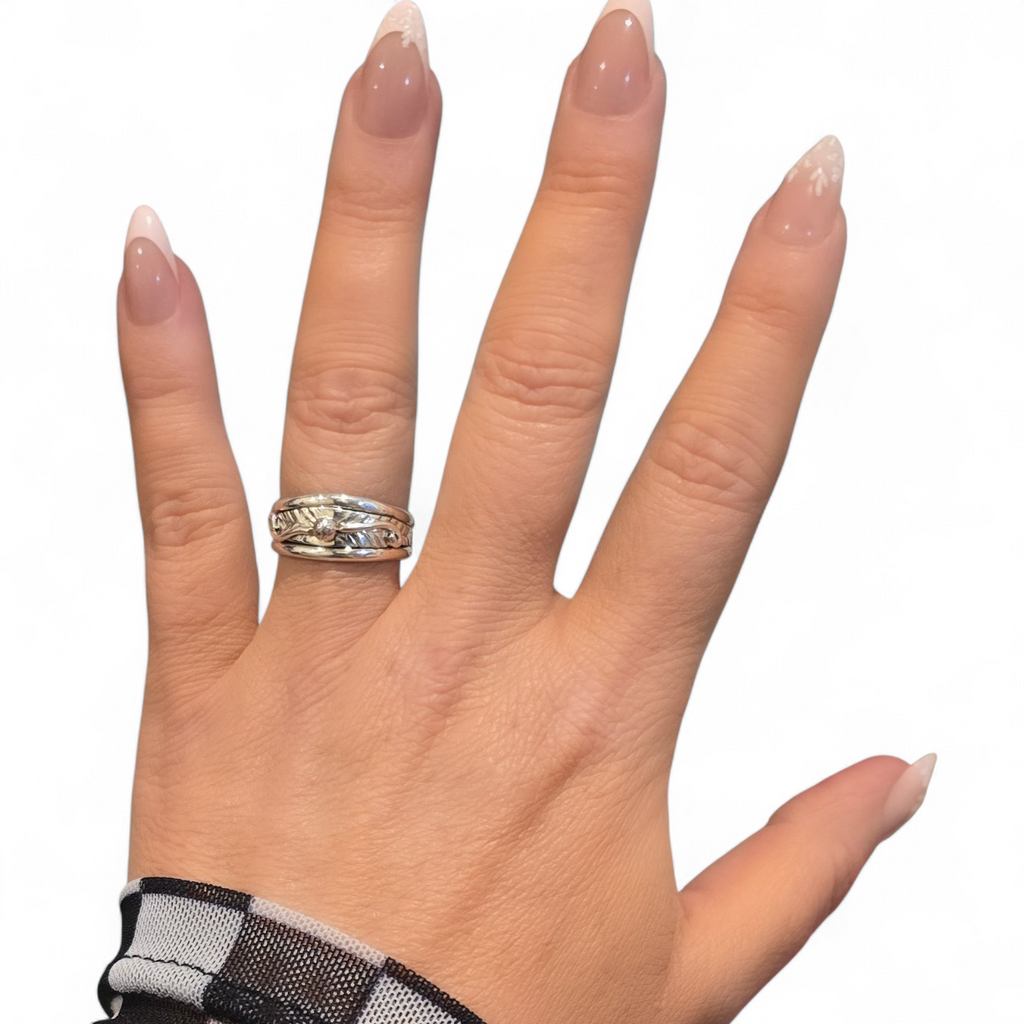 Herbert Tsosie Sterling Ring Size 7.75