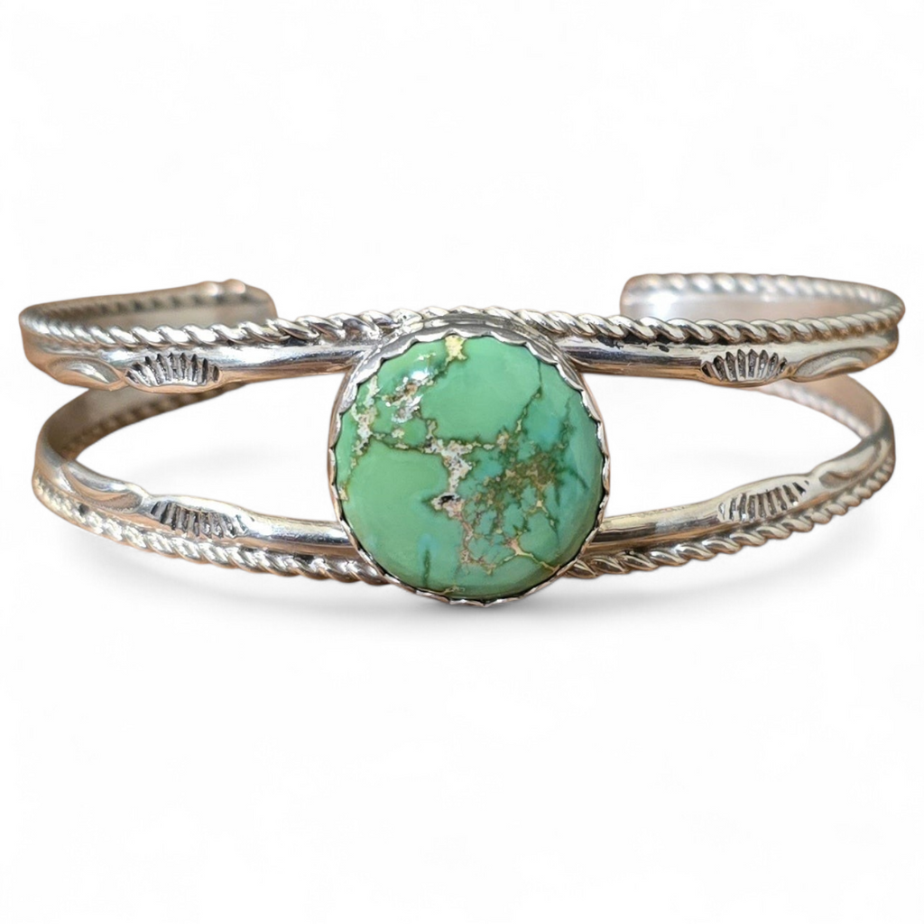 Herbert Tsosie Sierra Bella Turquoise & Sterling Cuff